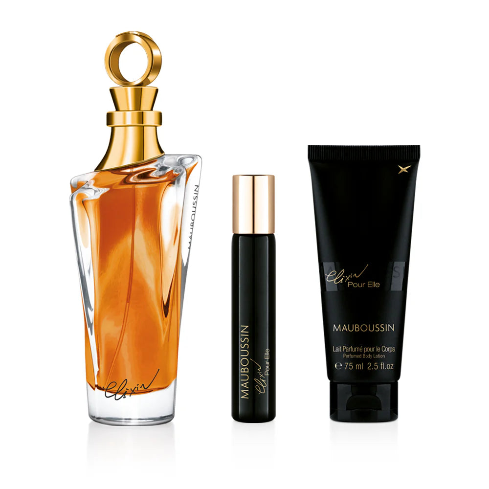 Coffret MAUBOUSSIN Elixir pour elle 100 ml + 75 ml + 20 ml